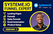 build a systeme io landing page, funnel and sales funnel