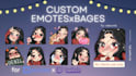 create custom twitch emotes x badges and banners