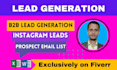 do instagram lead generation and build targeted b2b list