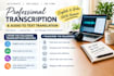 do english and urdu audio transcription and translation