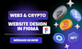 do web3 UI UX design in figma for crypto, nft, ico, meme coin website