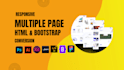 convert PSD to HTML, figma to HTML, CSS, responsive bootstrap multiple pages