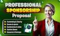 write and design a sponsorship proposal or letter package, event, or nonprofit