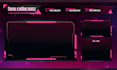 design unique twitch logo and twitch overlay stream package