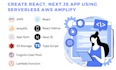 create react, nextjs app using serverless AWS amplify