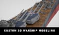create a model of a warship