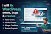 fix wordpress site errors, bugs and restore broken website