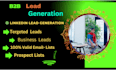 do b2b linkedin lead generation and email list building