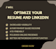 create a modern professional resume,cv and optimize linkedin