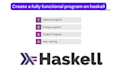 build a well functioning program using haskell and prolog and do testing
