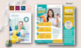 design professional, cleaning brochure postcard, and flyer