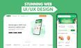 stunning website UI design and landing page with tailwind CSS