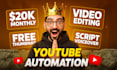 create top 10 faceless videos, cash cow video editing, and youtube automation