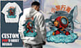 do creative pop illustration designs for t shirts and merch