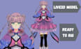 2d vtuber model rig vtuber model vrm l2d vrc live2d furry art vrchat avatar