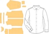 design clothing apparel technical flats sketch and pattern