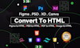 convert figma,psd to html css bootstrap, responsive website