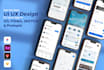 do mobile app ui design , figma app design  and web app design