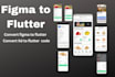 convert your app UI design into flutter code flutter ui