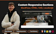 add responsive sections to your wordpress or HTML website