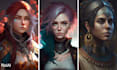 create custom character design in any style anime, concept art, photorealism