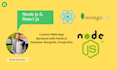 create react js node js website use mongo postgresql db