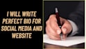 write a perfect bio for social media and website