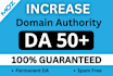 increase domain authority moz da 50 with SEO backlinks