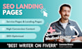 write high conversion SEO landing pages