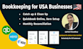 do monthly bookkeeping using quickbooks online