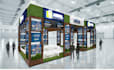 create 3d trade booth, exhibition stand, stall, both, kiosk