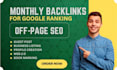 provide fast complete monthly off page SEO service