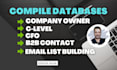 compile databases company owner c level b2b contact email