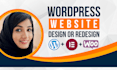 develop responsive wordpress website design, business or blog website