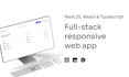 create a web app with nextjs, react and typescript