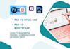 convert PSD, jpeg, figma to html, CSS, bootstrap