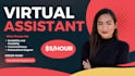 be your virtual assistant for admin tasks, wordpress, social media management