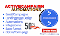 do active campaign automations, landing page design