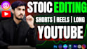 create stoicism videos and shorts