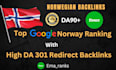 create high da norwegian SEO backlinks for google norway ranking