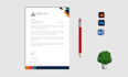 design easy and excellent searching letterhead word template