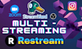 setup restream streamyard zoom live multi streaming, melon