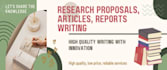 do technical writing for reports, proposals, and articles