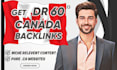 build high da canada ca dofollow canadian guest post SEO backlinks link building