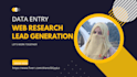 your lead generation, data entry, web research expert