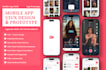design modern mobile app uiux in figma or adobe xd
