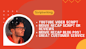 write an amazing movie recap script, article, or blog post