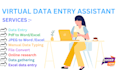 be your virtual assistant for data entry jobs
