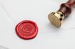 replicate your logo monogram initial on wax seal stamp