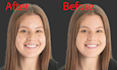 fast face, beauty and headshot retouching with image editing
